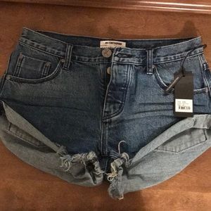 SOLD One Teaspoon Bandits shorts in “Pacifica”